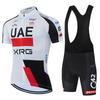 New 2026 White Cycling Jersey UAE Team Bike Jersey Shorts Men Quick Dry Ropa Ciclismo Outdoor Sports Pro Bicycle Clothing