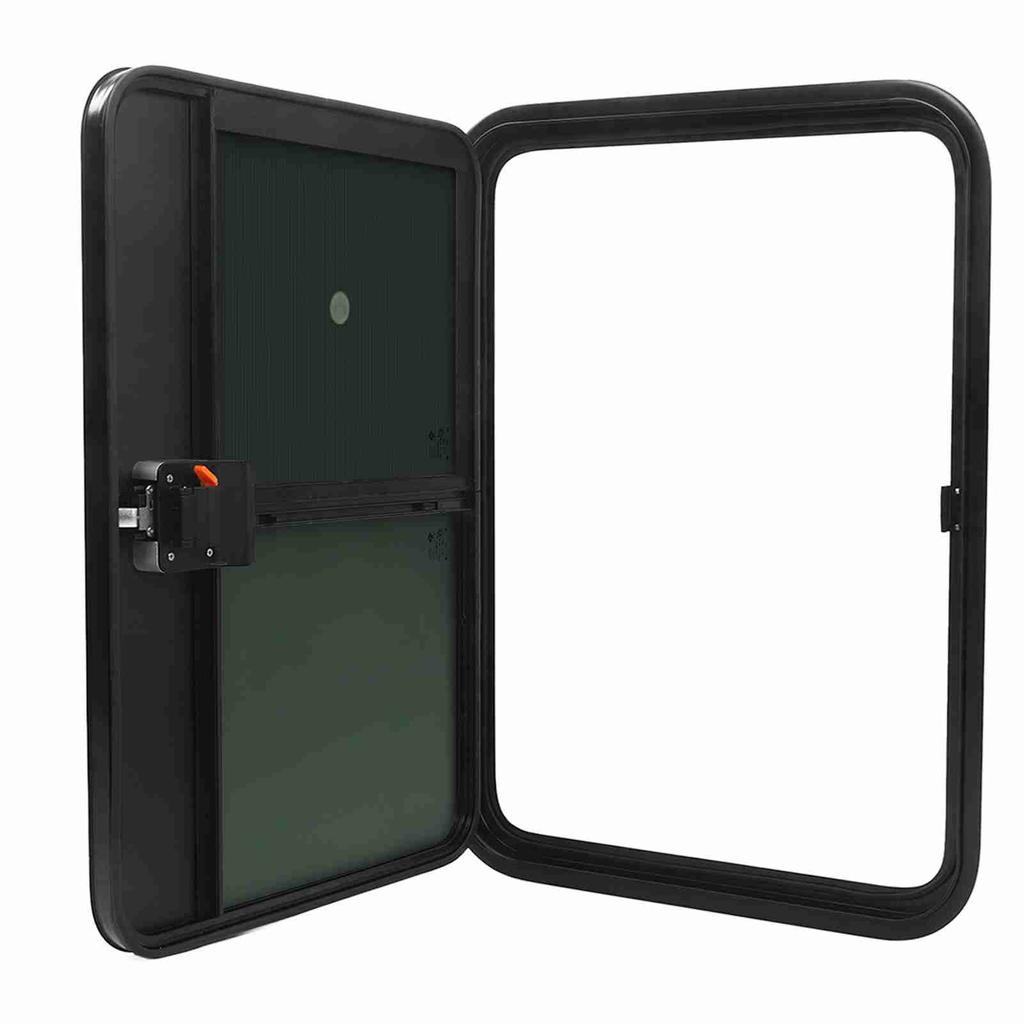 Camper Entrance Door with Slide Window UV Proof Heat Insulation Sealed Smooth Edge for RV Camper