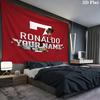 Cr7 Custom Name Wall Tapestry Aesthetic Wall Hanging Printed Fabric Blanket Decorative Tapestries For Bedroom Living Room Home Decor