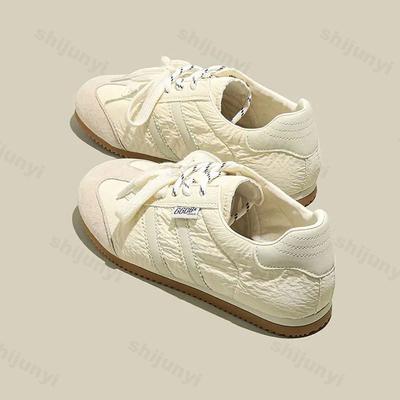 Женские кроссовки 2025 весна-осень новые легкие удобные нескользящие кроссовки для бега винтажные уличные повседневные туфли на плоской подошве