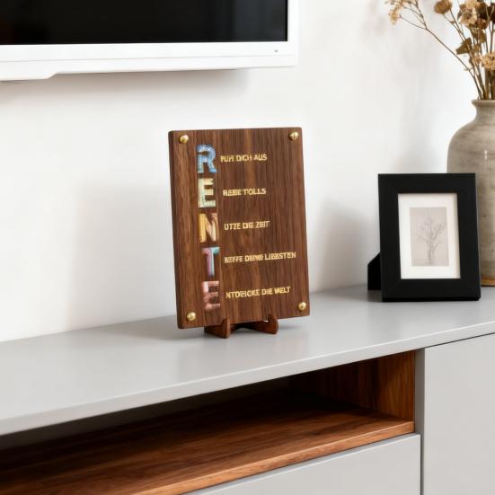 Wooden Money Holder Money Envelope with Hollow-out Pattern Cash Holder Wedding Cash Gift Holder for Christmas Birthday Graduation Festival