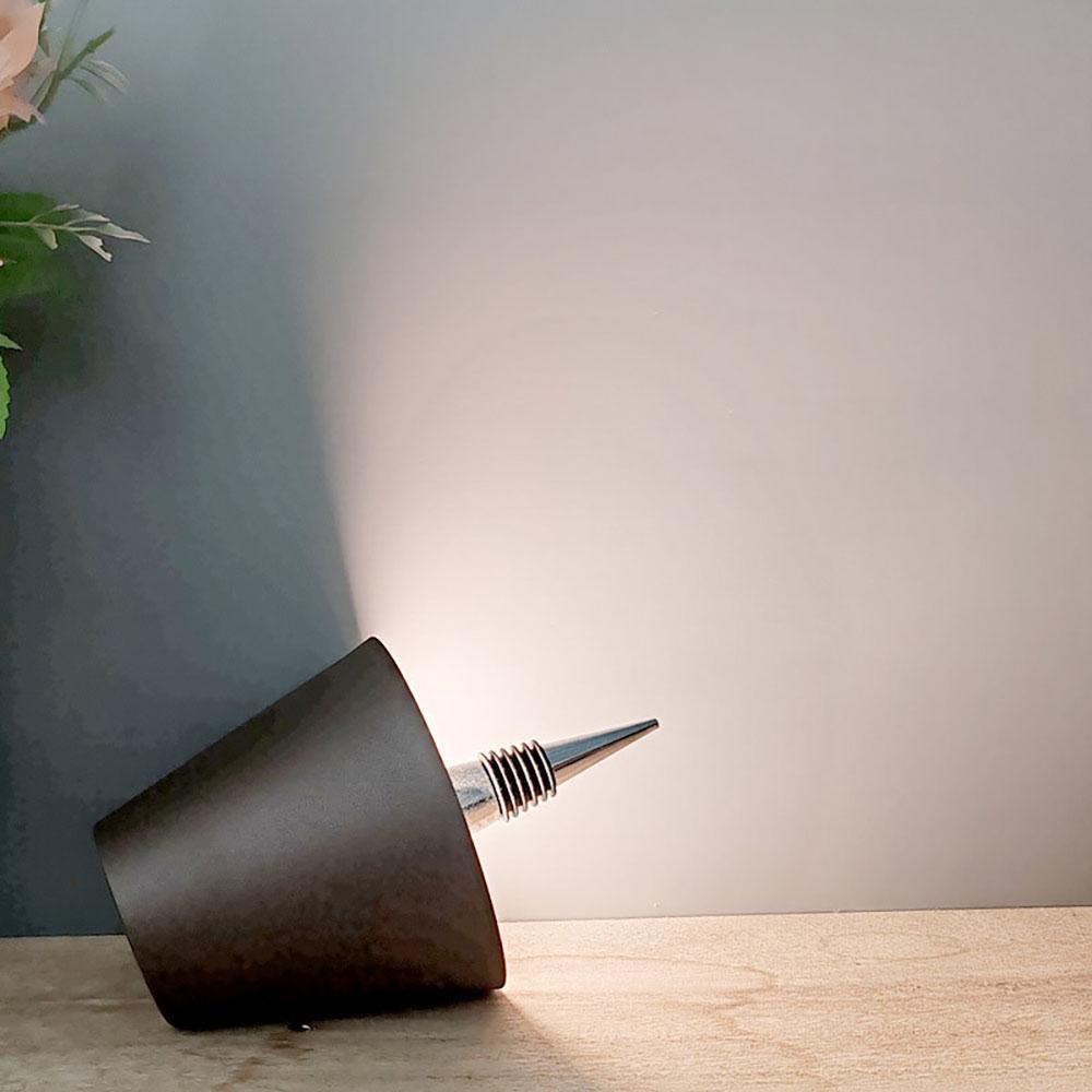 Беспроводная настольная лампа LED затемняющая металлическая винная бутылка лампа съемная портативная зарядка ночник декоративная атмосфера лампа