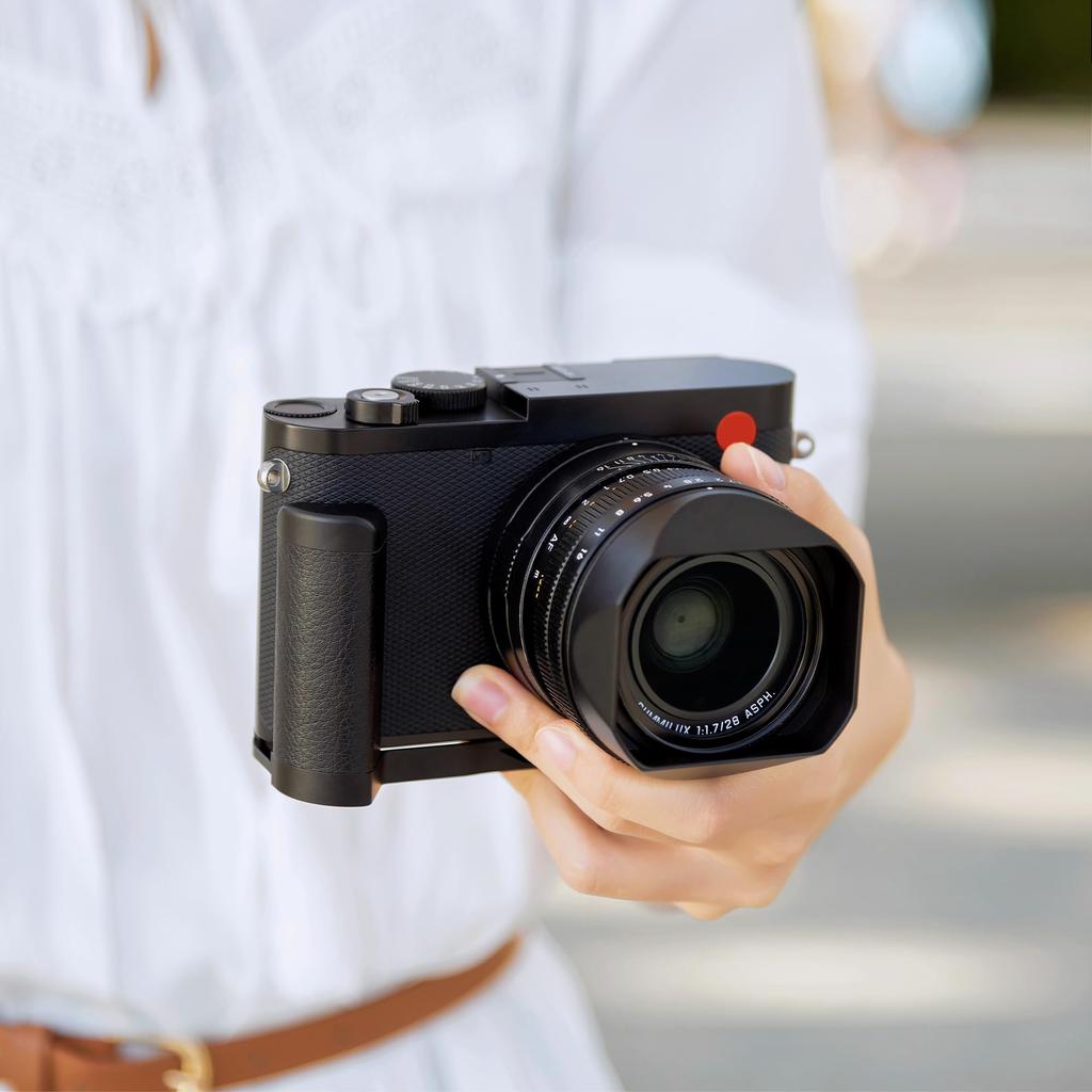 JJC Metal Hand Grip for Leica 43 Leica 19505 Grip Convenient Battery Replacement Q3/Q3 Cameras, Replacement,