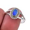 Natural Australian Opal Gemstone 925 Solid Sterling Silver Ring Size 8.5 Z0U80