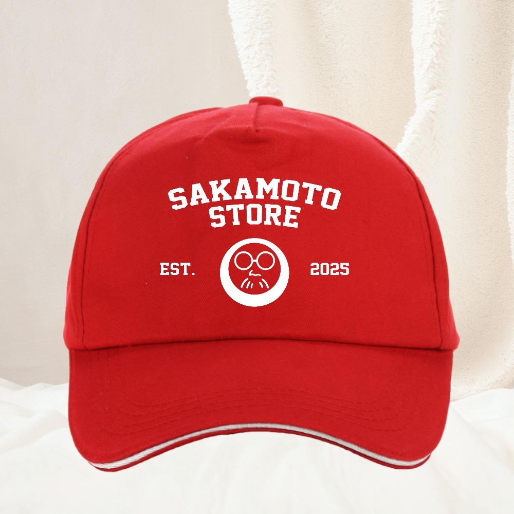 Магазин Сакамото EST Бейсболка Мультяшная Унисекс с Печатью Sakamoto Days Летняя Регулируемая Унисекс Кепка Snapback Gorras