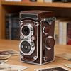Vintage Digital Camera Portable TLR   Retro 2.7K Video 24MP Autofocus Vlog Camera Manual Joystick for Beginners Teens Adults