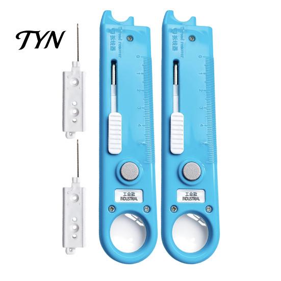 Easy Threading Tool 1/2Pcs 4-In-1 Sewing Threader with Seam Remover, Magnifier & Scale Scale, Multi-Function Magnetic Device for Industrial