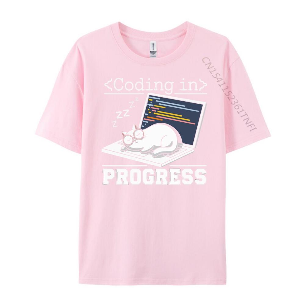 Programmer Cat Kitty Meow Animal Pet Computer Programming Vintage T Shirt Unisex Luxury Designer Japan Style