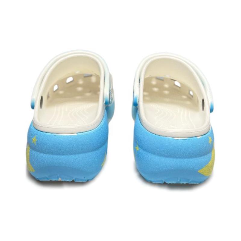 Crocs Классические платформенные клоги Good Night Macabre Клоги Унисекс Синий Белый