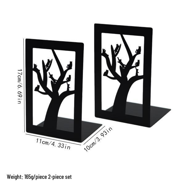 Металлическая подставка для книг «Древо жизни»: Элегантная настольная книжная полка и подставка для книг