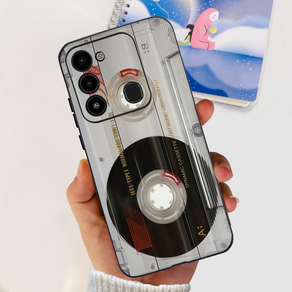 Чехол для Tecno Spark GO 2022 KG5 Мягкий Силикон Милый Кот Чехол для Телефона Для Tecno SparkGO 2022 6.52" Роскошные Цветы Любви Чехлы Funda