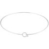 316L Stainless Steel Heart Round Adjustable Collar Women's Necklace Simple Open Neck Metal Jewellery Accessories: VL534 VL535