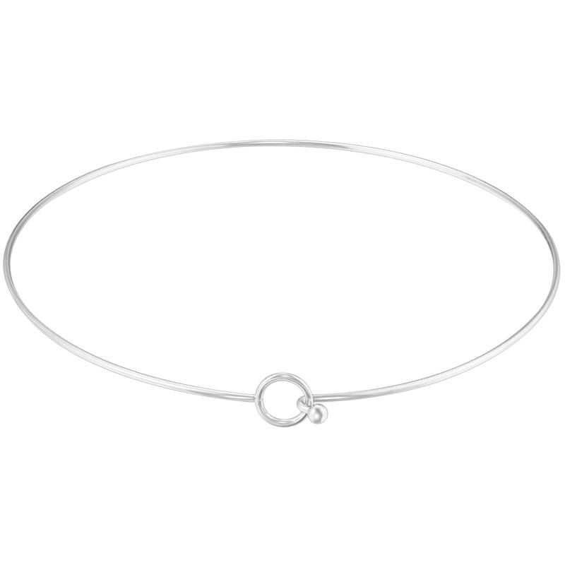 316L Stainless Steel Heart Round Adjustable Collar Women's Necklace Simple Open Neck Metal Jewellery Accessories: VL534 VL535