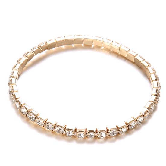 4 шт./компл. женский многослойный полый компас со стразами и бисером теннисный браслет-цепочка