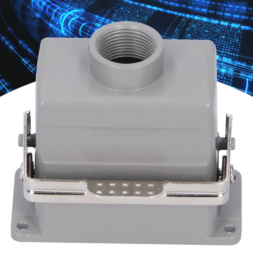 Сверхпрочный разъем Прямоугольный авиационный разъем Вилка Одинарная кнопка 10 контактов Промышленные принадлежности