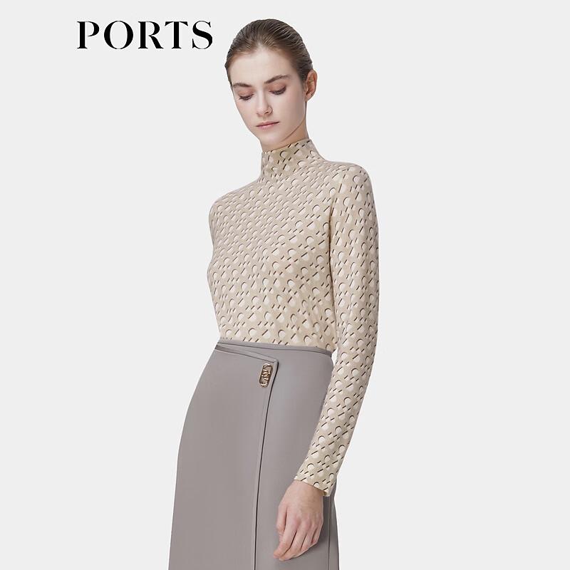 PORTS Women's Autumn/Winter Knitted High-Neck Sweater