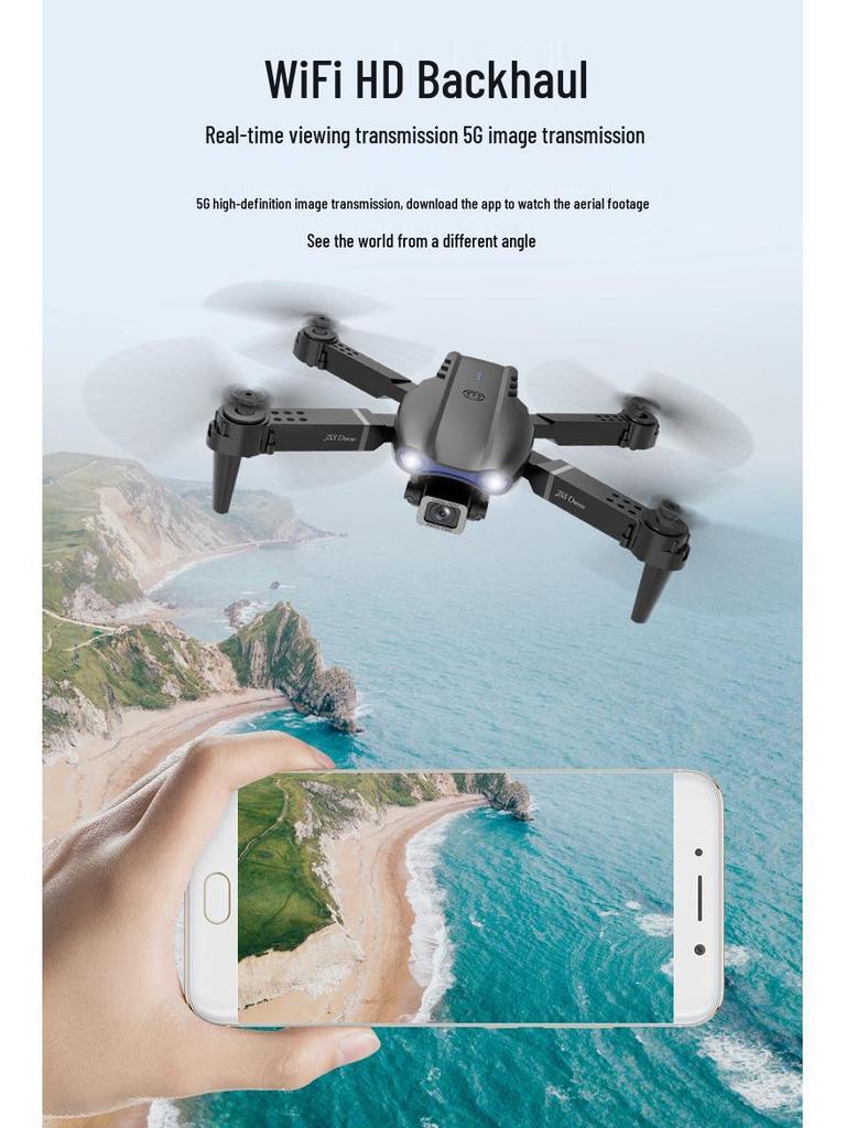 E99 K3pro Folding Drone: HD Dual Camera, Three-Sided Obstacle Avoidance, Remote Control Aircraft for Aerial Photography.