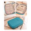 Solid Color Jewellery Storage Bag with  Zipper Storage Case New Jewellery Box  Travel