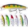6PCS /LOT Fishing Lures Minnow Popper Hard Bait Lures with Treble Hook Lifelike 3D Fishing Eyes Swimbait Crankbait Deep/Shallow 5.5CM-2.5G