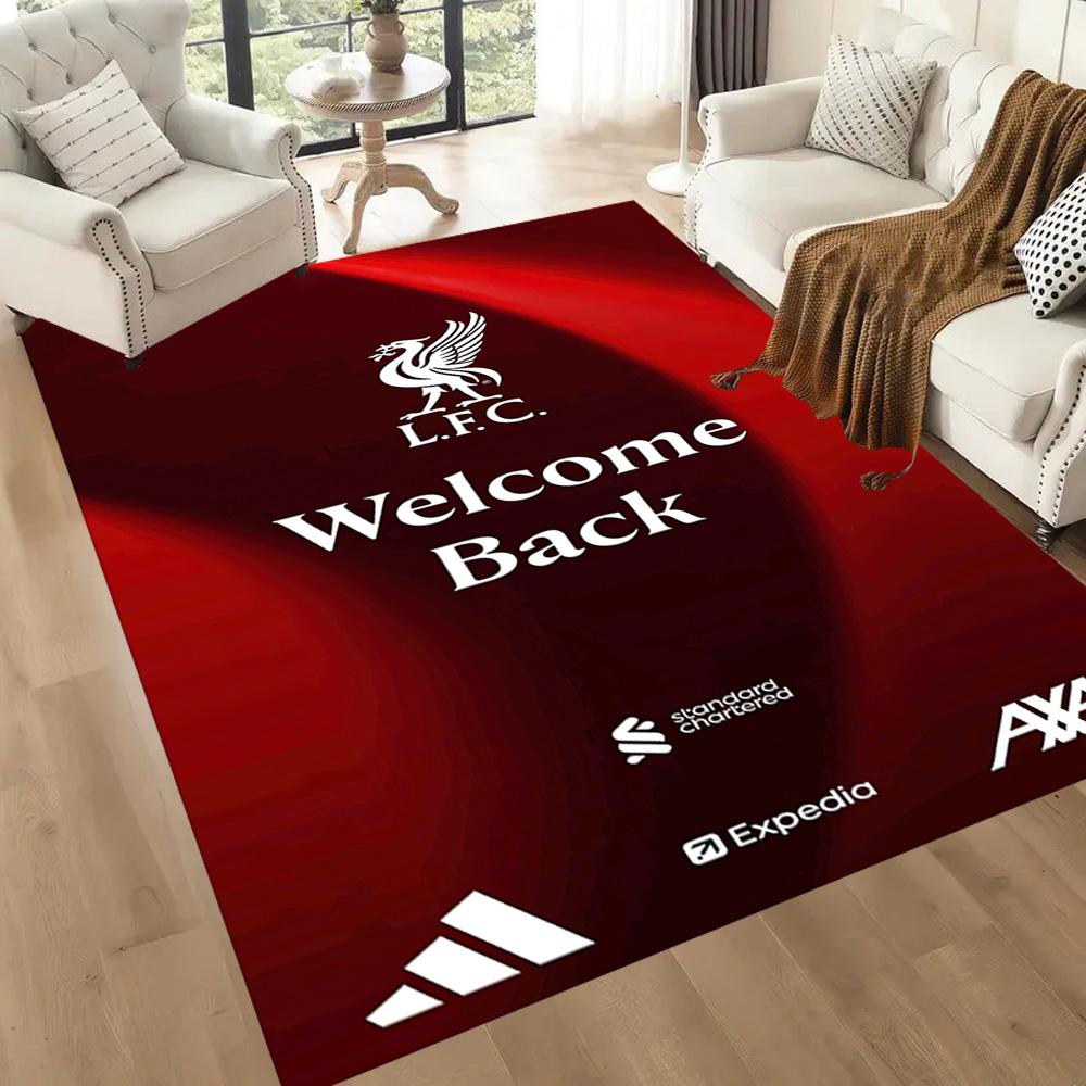 Liverpool Football Club Floor Mat Design For Game Room Balcony Dormitory Dining Room Antislip Carpet Anime Office Decor Perfect Gift For Womenmen