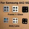 Для Samsung Galaxy A42 5G SM-A426 Задняя камера Стеклянная линза С клейкой наклейкой Запасные части