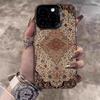 Роскошный Чехол Для Телефона С Узором Персидского Ковра Для iPhone 16e 16 Pro Max 15 14 Plus 13 12 Mini 11 Pro Ударопрочная Силиконовая Задняя Крышка