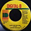7-дюймовая пластинка LOUIE CULTURE - Безопасная и надежная NONE Digital-B 2005 Ямайка Регги Ска Даб Б/у