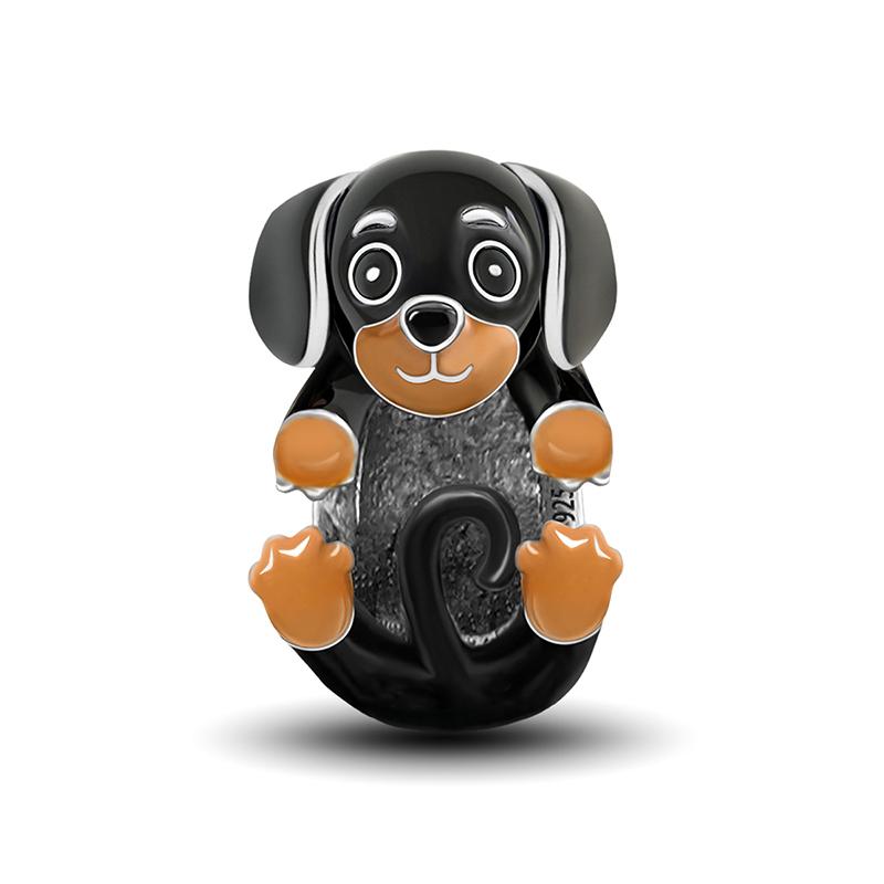 Copper Dachshund Luminous Lizard Black Cat Charms Bead Fit Diy Bracelet Bangle Making Gift Of High Quality Jewelry