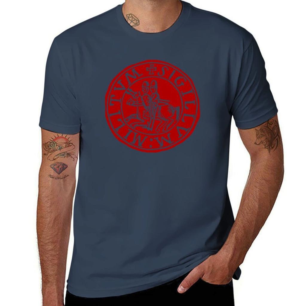 Seal Of The Knights Templar Tshirt Summer Holiday Casual Tee