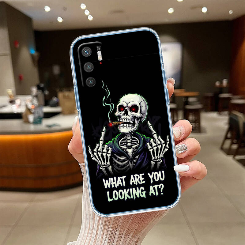 Skeleton Skull Case for Motorola E7 E22 E20 E13 E15 E22S E30 E40 G10 G20 G04 G22 G23 G05 G75 G35 G55 G6 G7 G8 G9 Plus Power Play