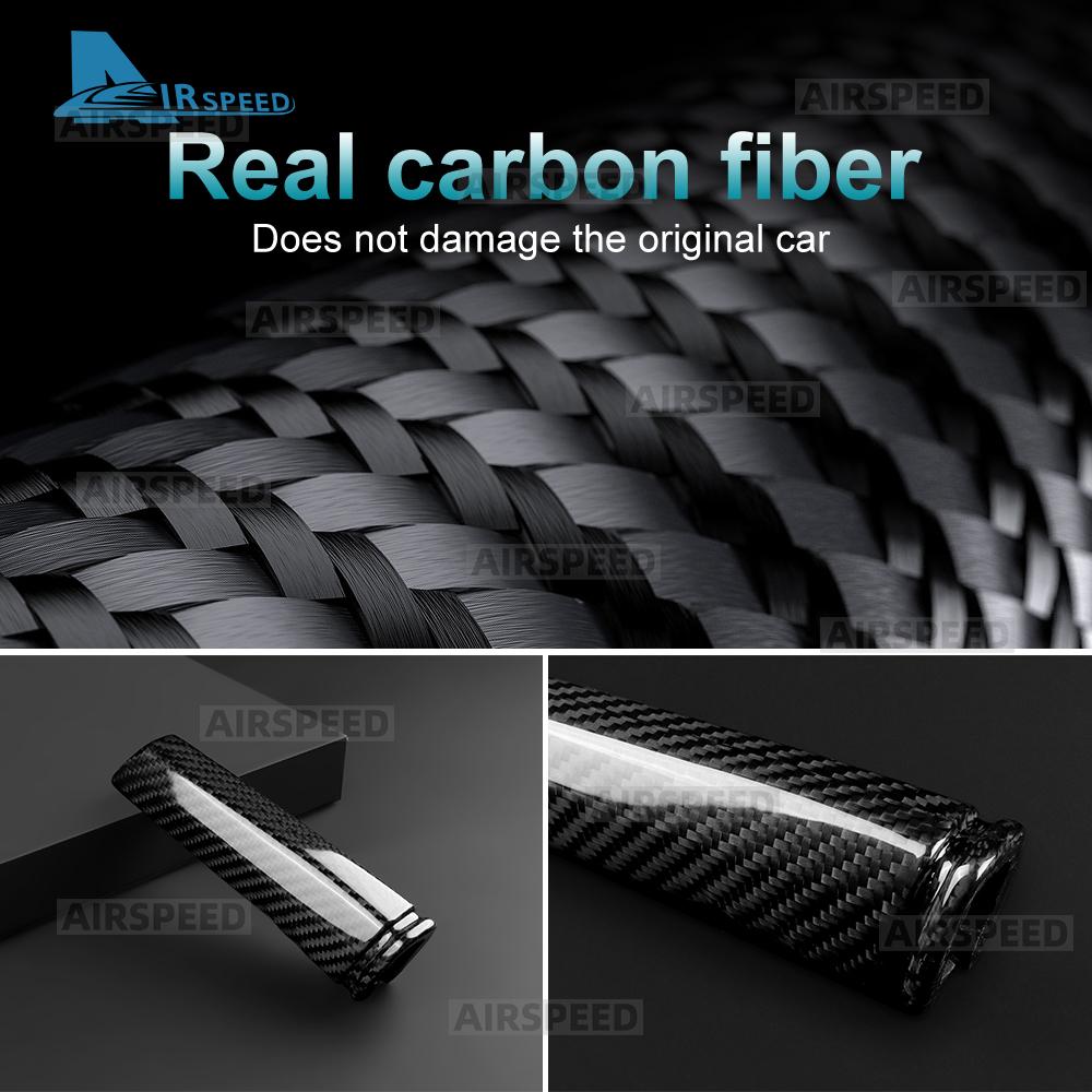 Real Hard Dry Carbon Fiber Replacement Cover For Seat Leon MK3 5F 2013 2014 2015 LHD RHD Car Handbrake Interior Accessories