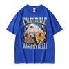 Im Pibble Wash My Belly Funny French Bulldog Meme T Shirts Unisex Women Fashion Cute Retro Tshirt Cotton Casual Oversized T Shirt