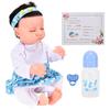 18inch Lifelike Reborn Dolls Soft Vinyl Washable Beautiful Clothes Baby Doll Toys with Milk Bottle