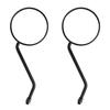 1 Pair 10MM Thread Universal Motorcycle Black Rounded Side Back Rear View Mirror