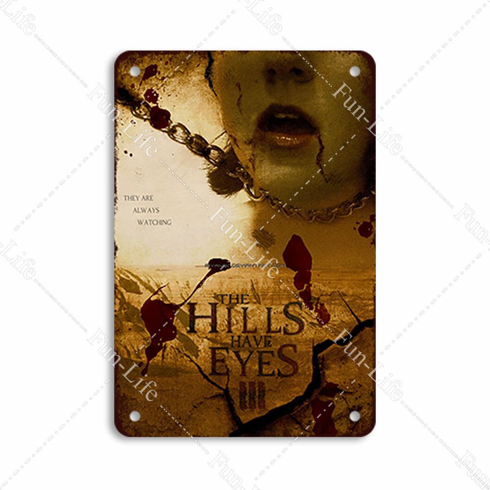Наклейки на стену из металла с винтажными фильмами ужасов для паба, бара, клуба, дома, настенная табличка в стиле ретро 20x30 см