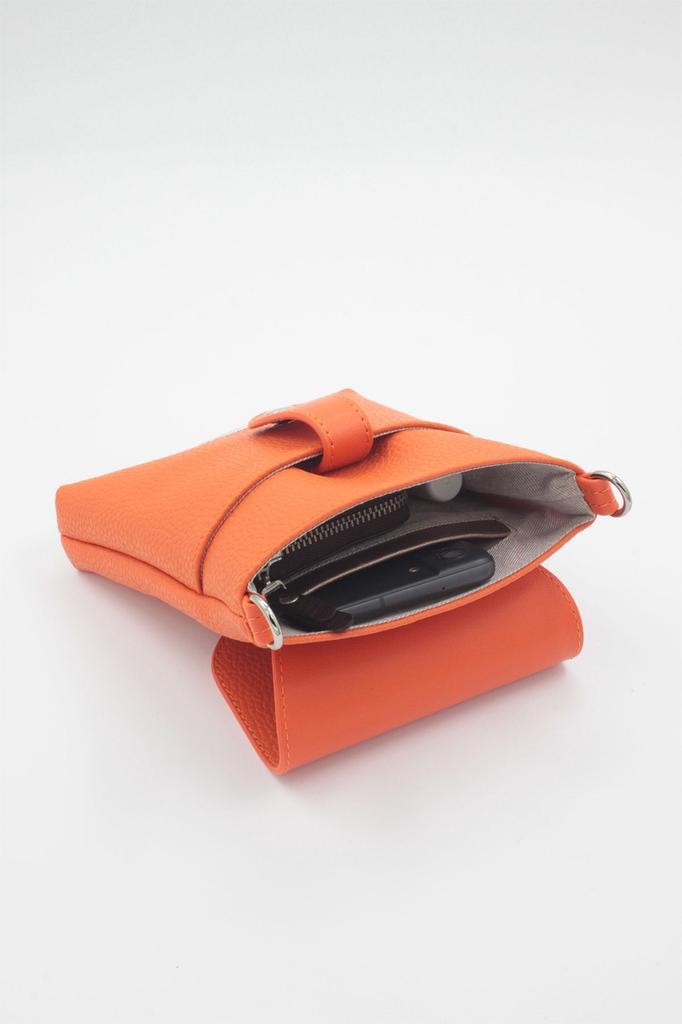 Women's Stylish and Useful Shoulder Bag Orange Rolax Faux Leather Crossbody Phone Bag