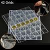 10 Sheets Coin Holder For Pages Made of Clear Plastic Each with 42 Pockets 3 Hole Binder Compatible Coin Storage Wallets