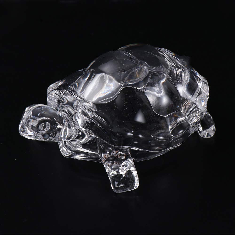 Landscaping High Quality Home Decoration Crystal Turtle Desktop Ornament Craft Gift Tortoise Statue