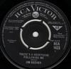 7inch Record JIM REEVES - There's A Heartache Following Me RCA1423 RCA VICTOR 1964 UK Pop Used