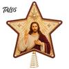 Christmas Tree Decoration Making Kit Rhinestone Art Topper Kit, DIY Nativity Star Xmas Sparkling Top Crafts Decor, Christian Religious with