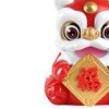 Car Dashboard Figures Solar Powered Lion Dance Chinese New Year Table Decor Car Dashboard Decorations For Drivers Collectors