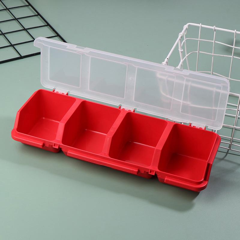 Durable Plastic Hardware and Jewelry Storage Case 1Pcs Multi Compartment Organizer Box for Screws Small Parts