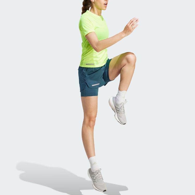 adidas Футболка Ultimate Knit с логотипом, женские топы, ярко-лимонно-желтый IM1863
