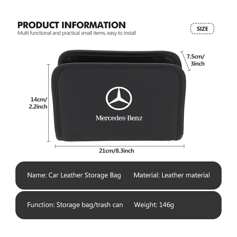 Car Seat Storage Organizer Phone Coins Key Stowing Tidying Tool For Mercedes Benz AMG A C E S G Class W201 W210 W108 W204 W205 BG1