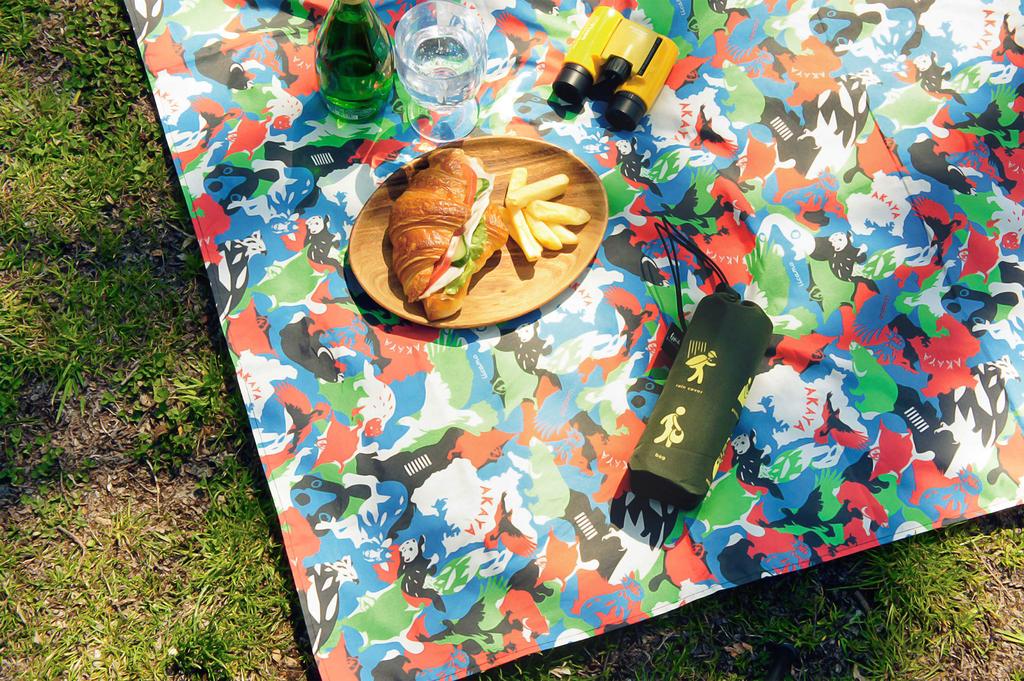 Ткань для упаковки Фуросики Asakura 125 x 125 см Super Furoshiki Nagare Lantana ЖИВОТНЫЕ - Водоотталкивающая AKAYA'S