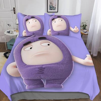 Высококачественный мультяшный пуховый пододеяльник, напечатанный на 3D-принтере, для детей, взрослых, современный пододеяльник из ультратонкого волокна с молнией и наволочкой