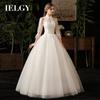 Collar Wedding Dress Female Skirt Fashion and Ankle Lace Sleeves Slim Bridal Plus Size Dress