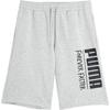 Letter Logo Print Drawstring Mid Waist Casual Shorts Unisex Shorts Light-Mixed-Gray 539535-04