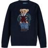 Polo Bear Embroidered Crew Neck Pullover Sweater Women Sweater 211685223-001