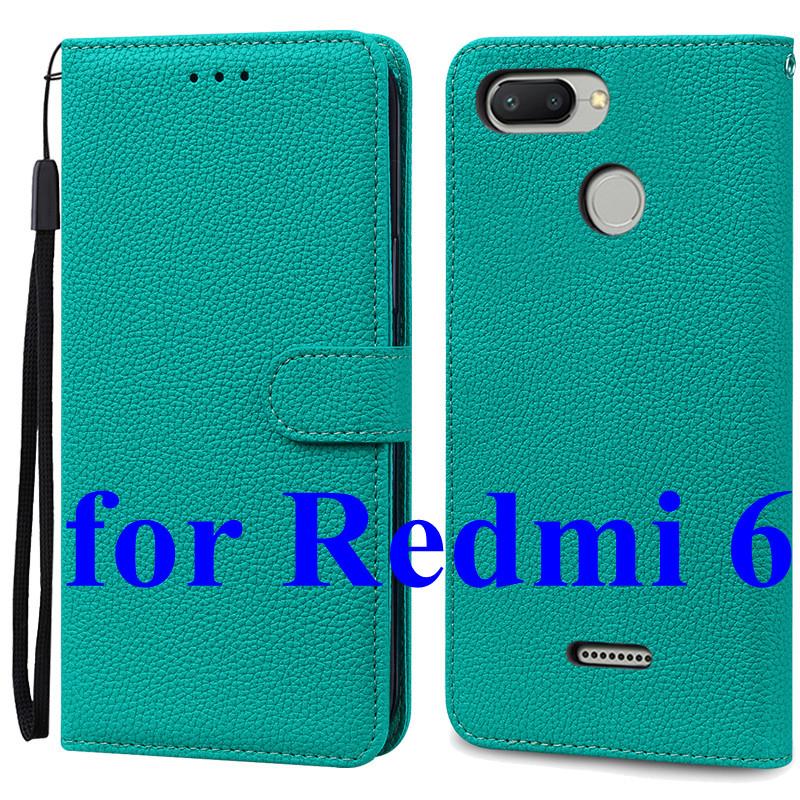 Mi 6 Case For Xiaomi Mi 6 Case Redmi 6 Leather Wallet Flip Case For Xiaomi Redmi 6 Mi6 Phone Case Redmi6 Cover Fundas Shell Bags